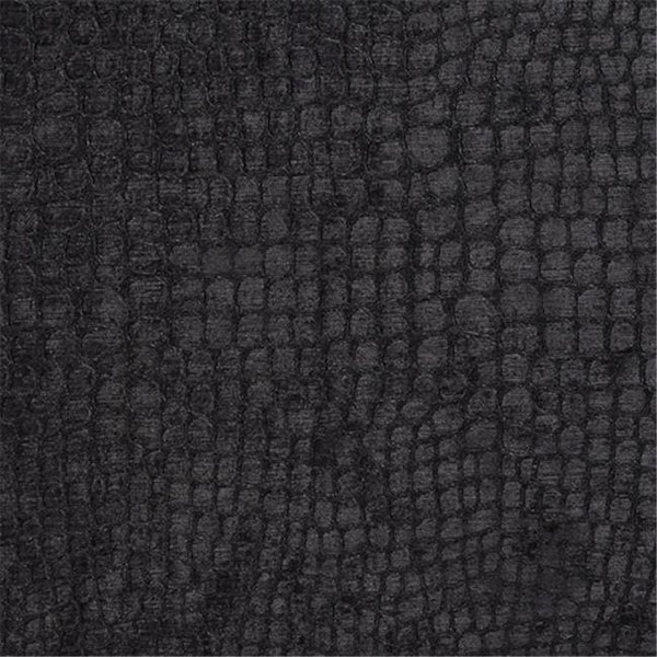 Designer Fabrics Designer Fabrics K0151R 54 in. Wide Black Textured Alligator Shiny Woven Velvet Upholstery Fabric K0151R - main